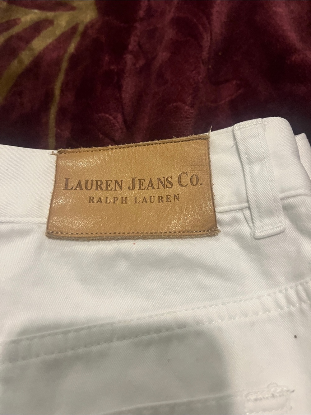 Lauren Jeans Co White Capri length 100% cotton,size 18W - Picture 5 of 6